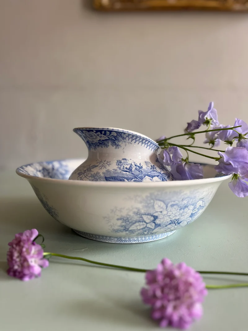 Ensemble de toilette Sarreguemines modèle « Jardinière »