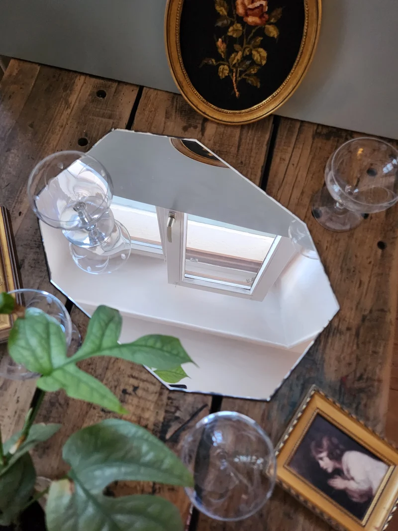 Miroir ancien biseauté