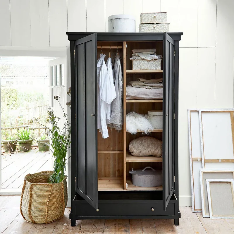 Armoire LOBERON Sirevol noir vieilli
