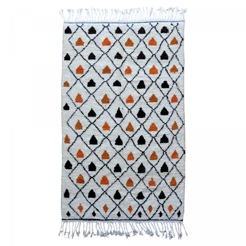 Tapis Rectangulaire 155x255 Multicolore en Laine