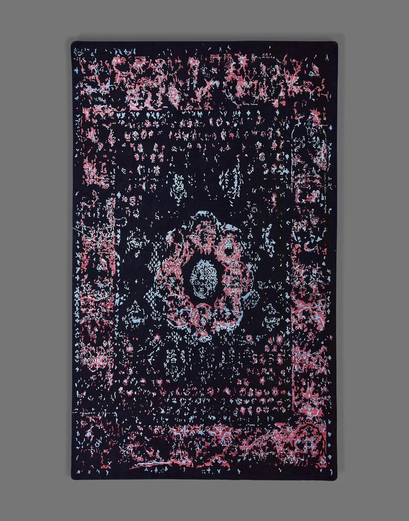 Black Lace Rug