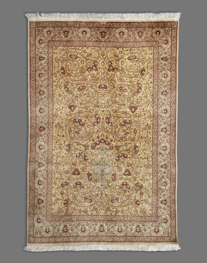 Fine Qum Pure Silk Carpet