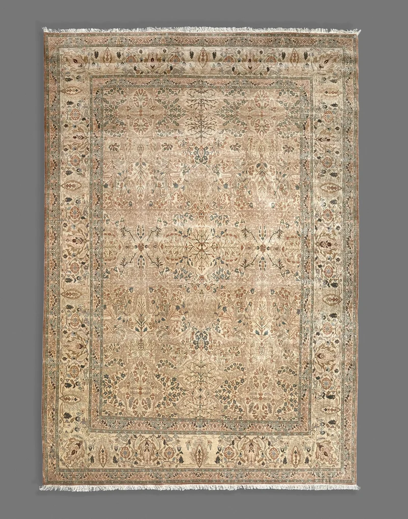 Fine Persian Tabriz Wool Large Gallery Carpet