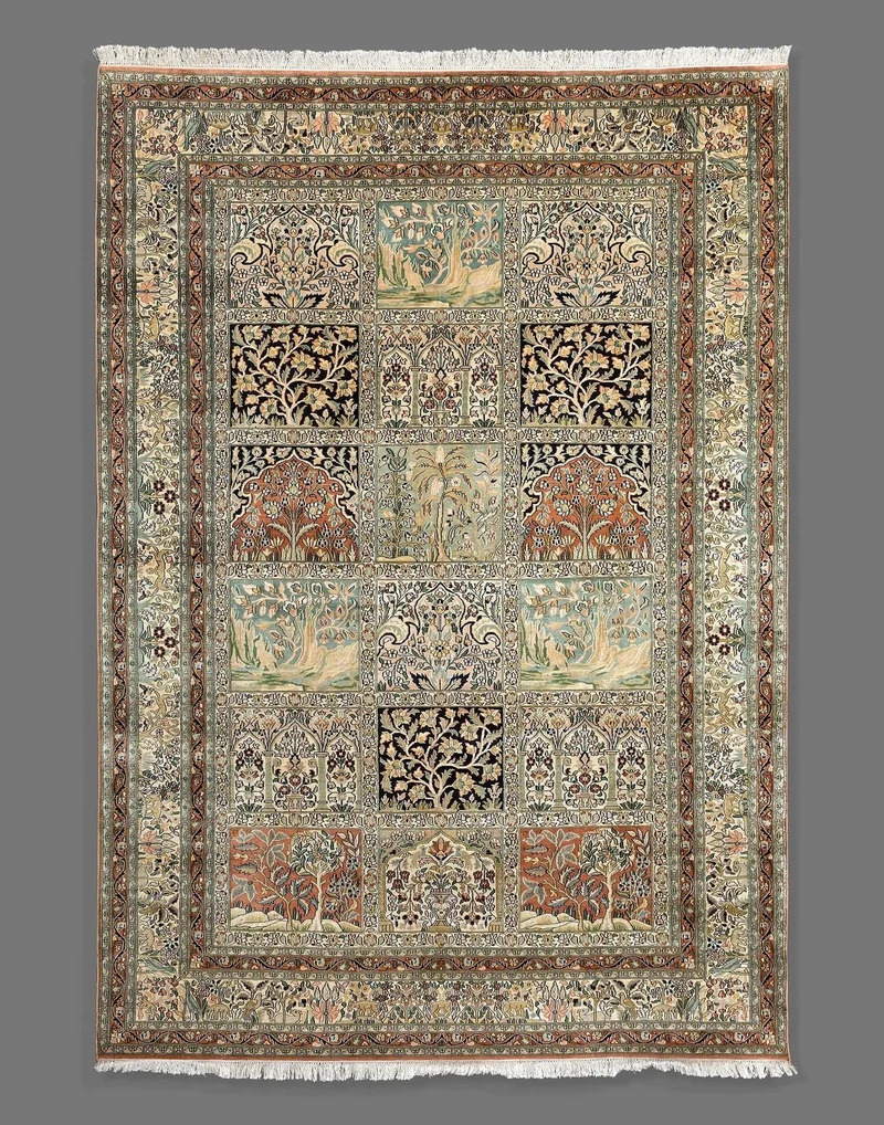 Kashmir Pure Silk Rug