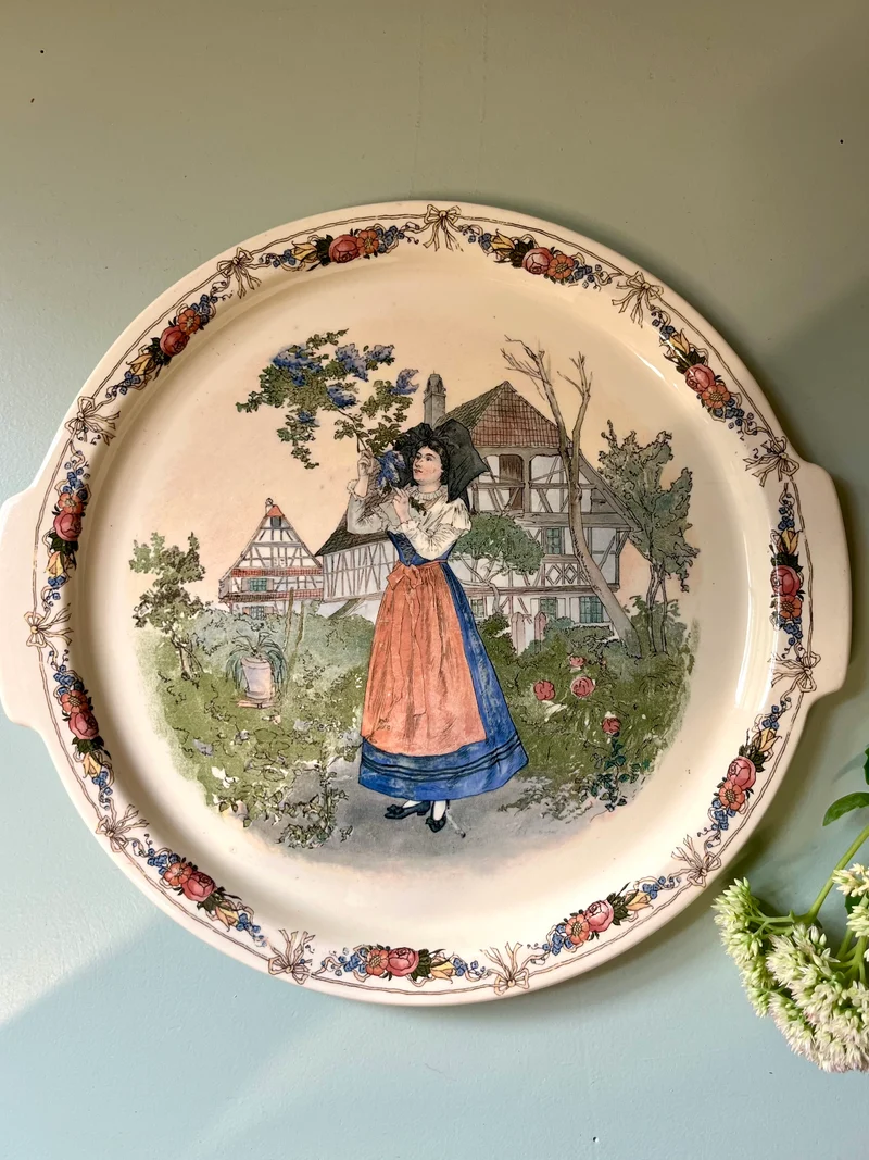 Plat ancien Sarreguemines Obernai – Henri Loux