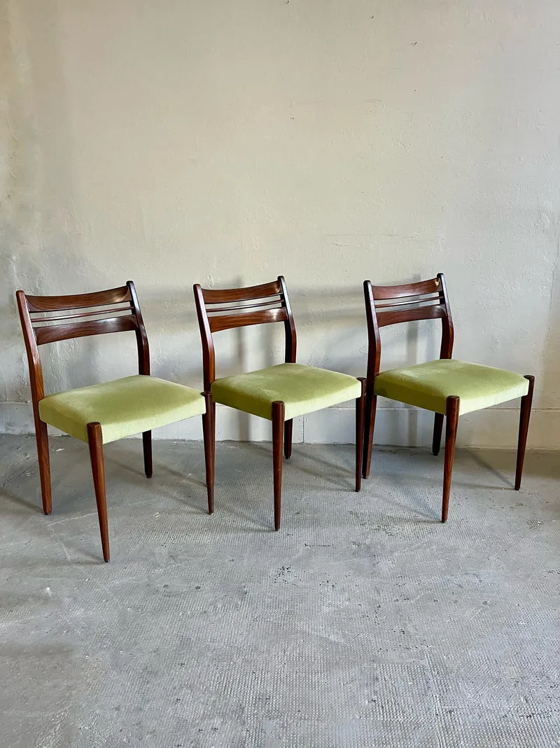 Chaises années 60 en teck style scandinave- lot de 3