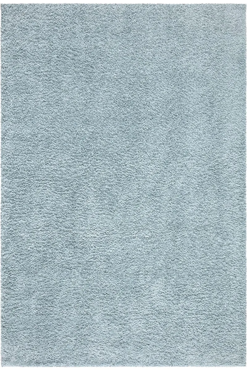 Tapis shaggy uni bleu clair 120x170 cm