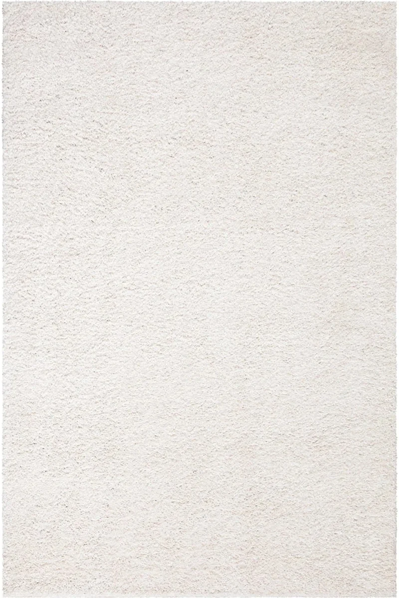 Tapis shaggy uni crème 230x320 cm