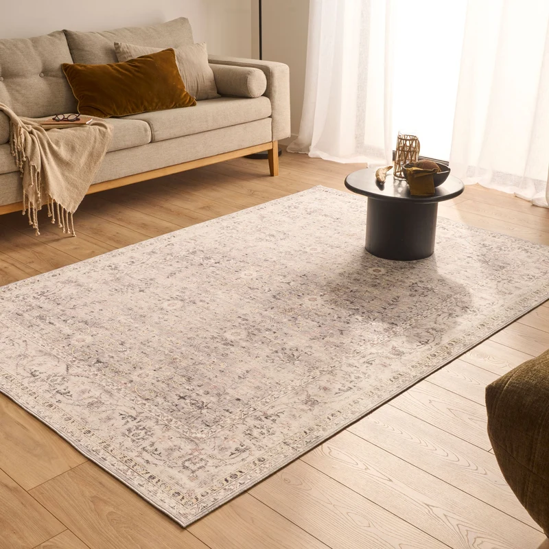 OTTOMAN - Tapis d’intérieur vintage gris - OTT844GRI