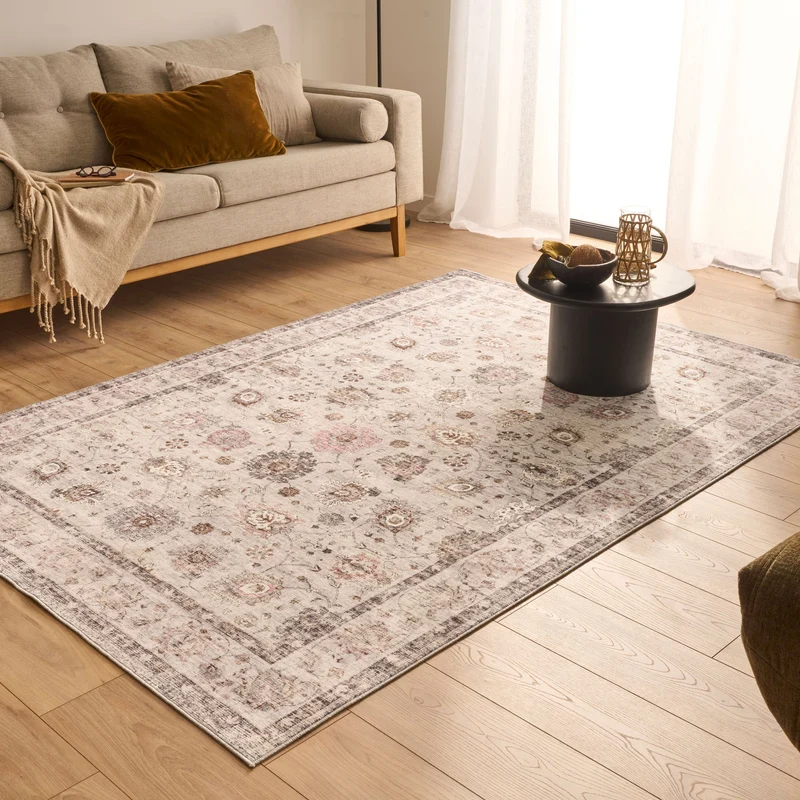 OTTOMAN - Tapis à motifs traditionnels gris - OTT842GRI