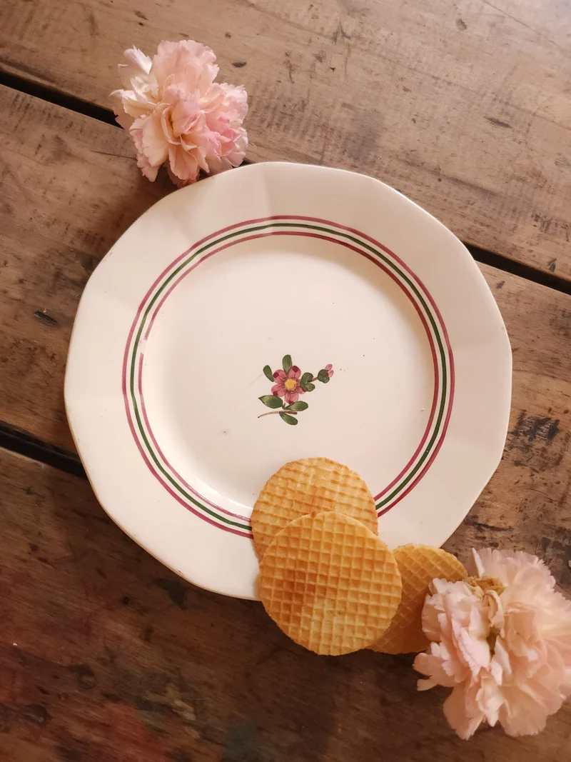 Assiette Armelle Sarreguemines fleurie