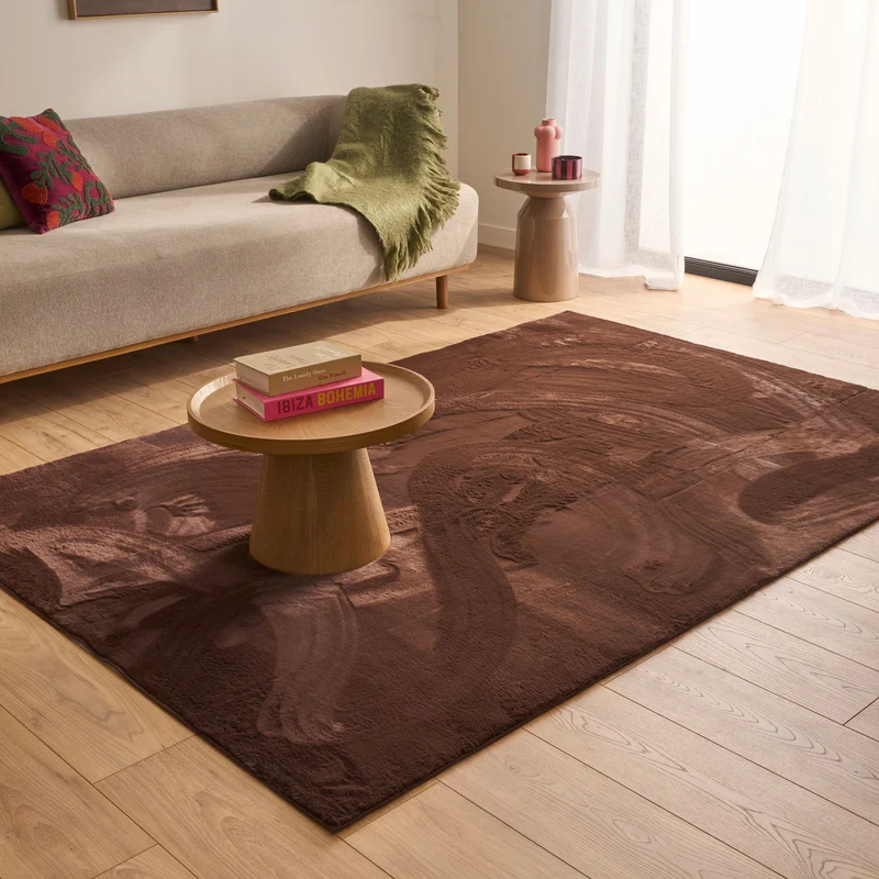 NUBE - Tapis doux marron - NUB6000MAR