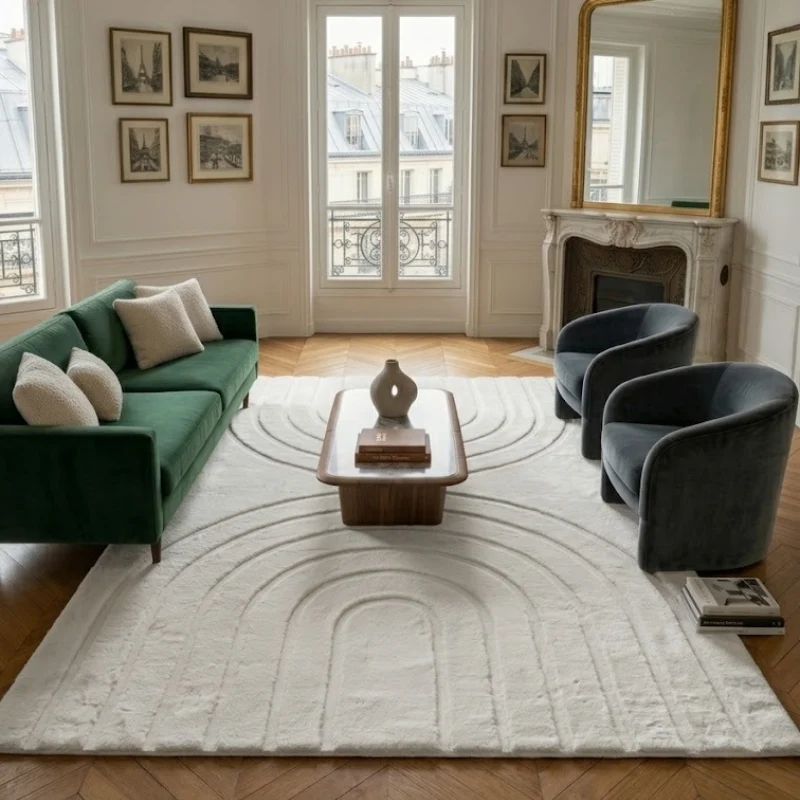 ALASKA - Tapis doux blanc - ALA293BLA