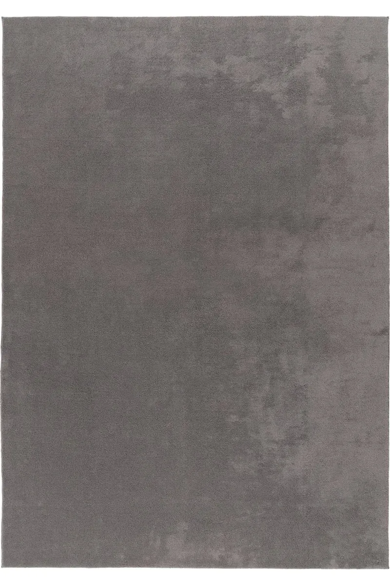 Tapis moderne uni gris Lavable 120x160 cm