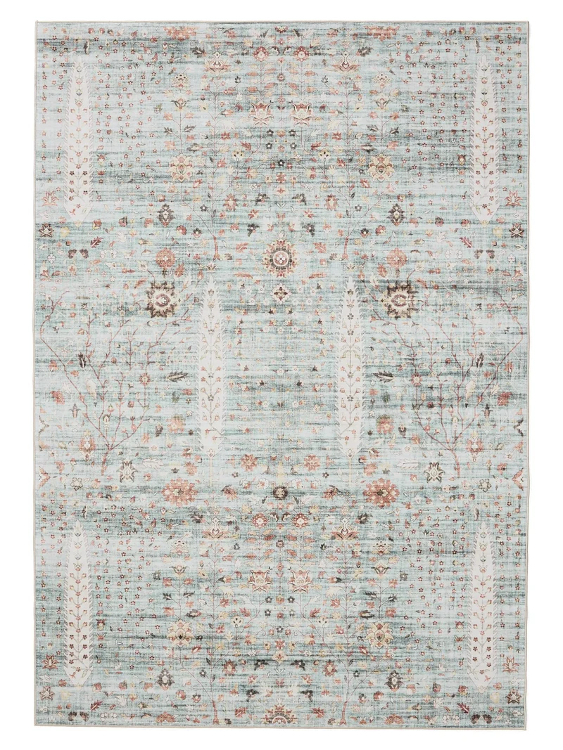 Tapis à fleurs vintage multicolore lavable 300x400 cm