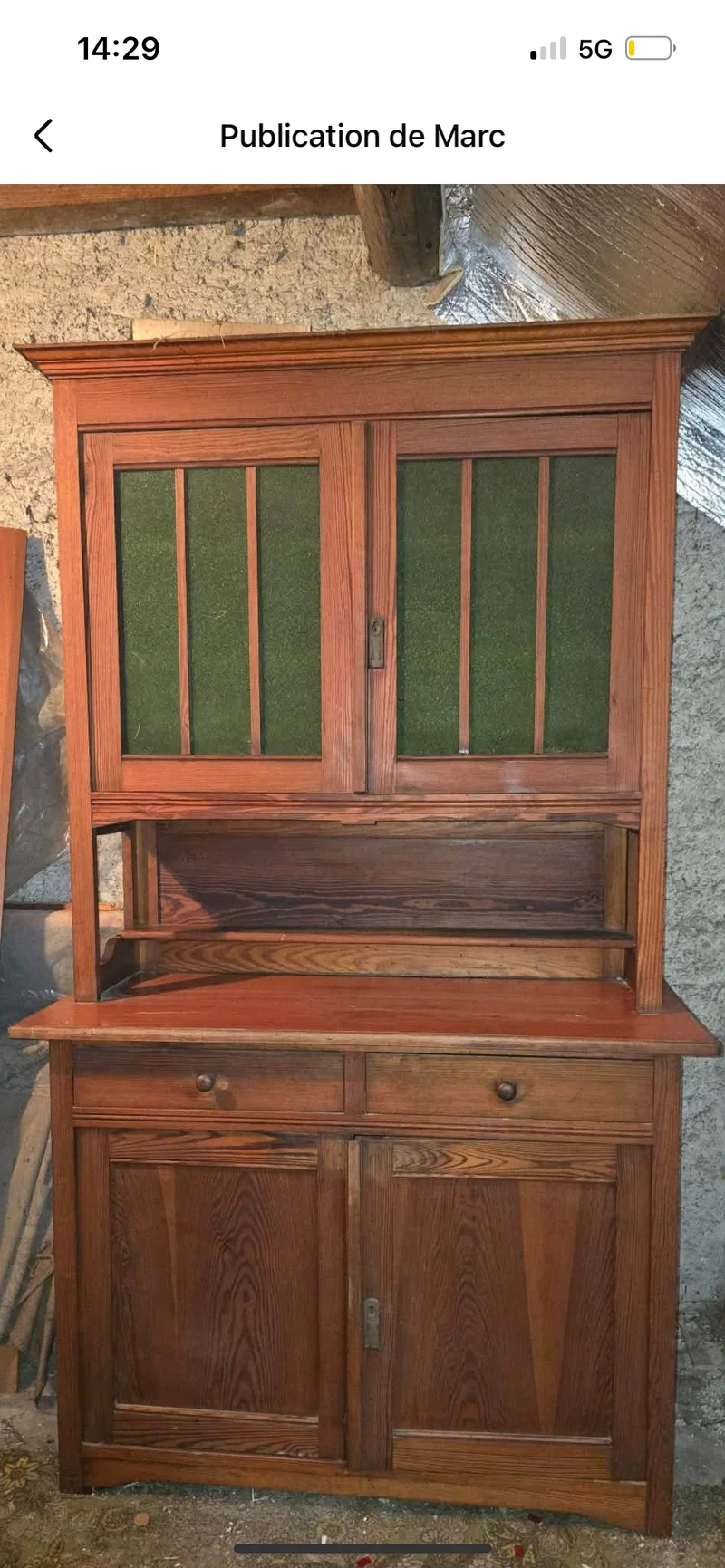 Buffet deux corps anciens