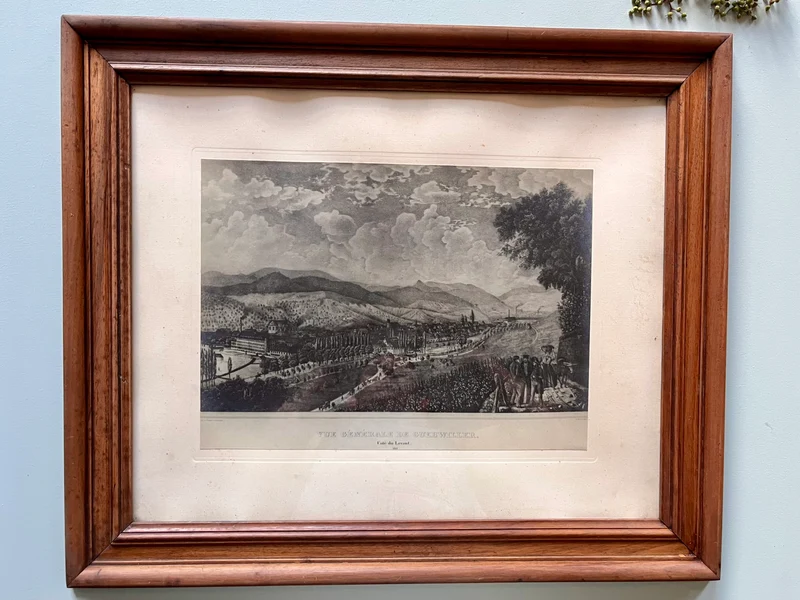 Gravure sous carde « vue générale de Guebwiller »