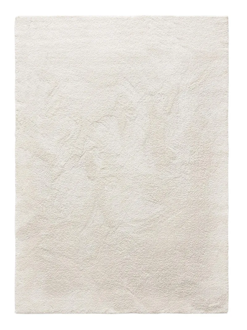 Tapis shaggy épais blanc lavable 250x350 cm