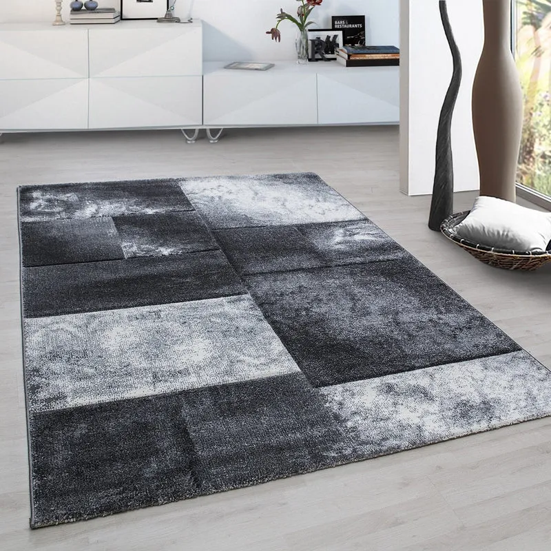 HAWAII - Tapis de salon à motif géométrique gris - HAW1710GRI
