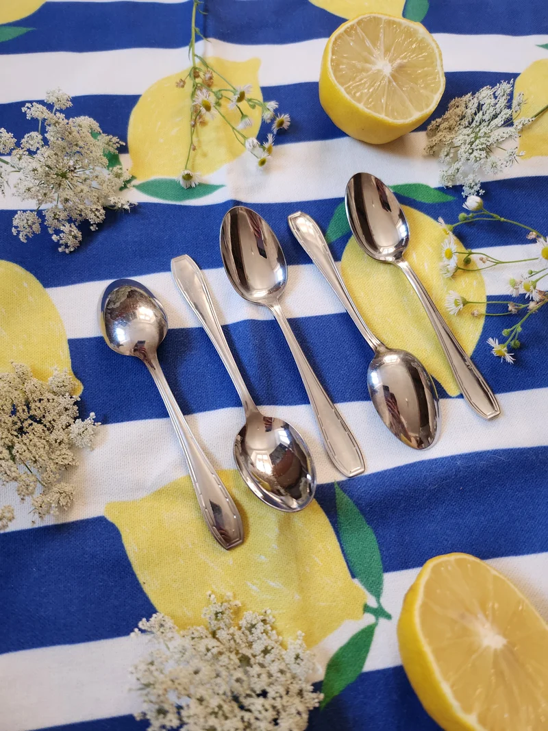Cuillère à dessert en inox lot de 5