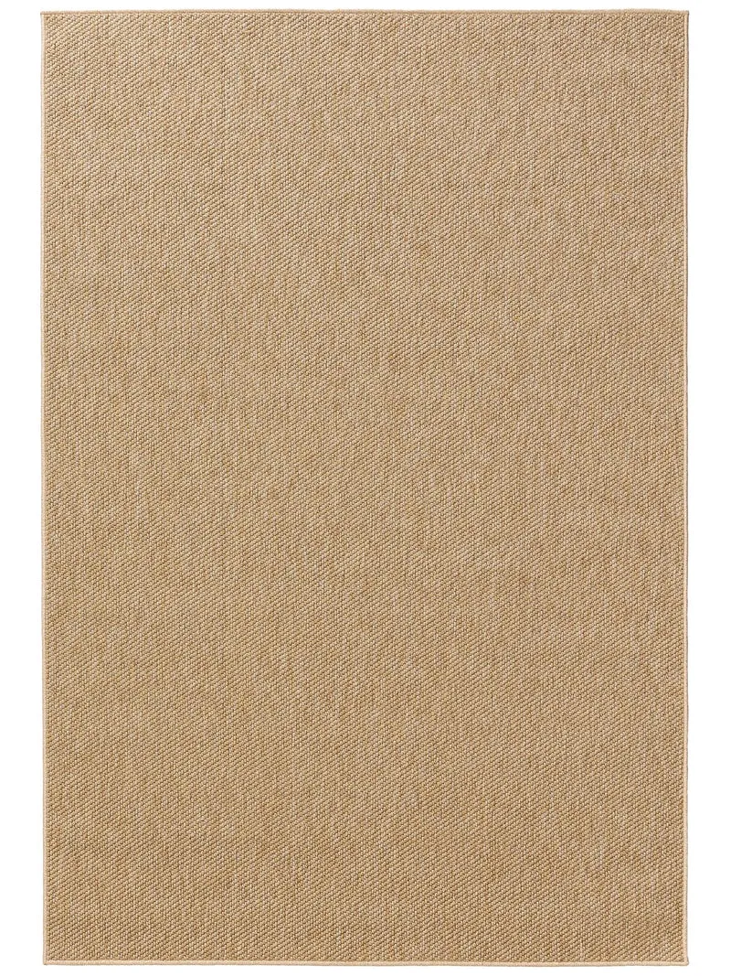 Tapis scandinave tressé à plat beige naturel d'intérieur et d'extérieur 300x400 cm
