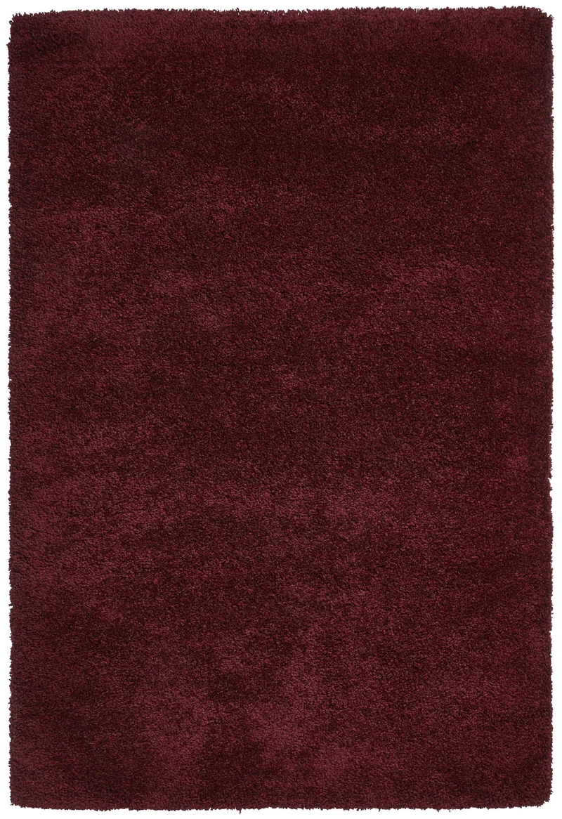 Tapis Shaggy Rouge foncé uni intérieur SIERRA