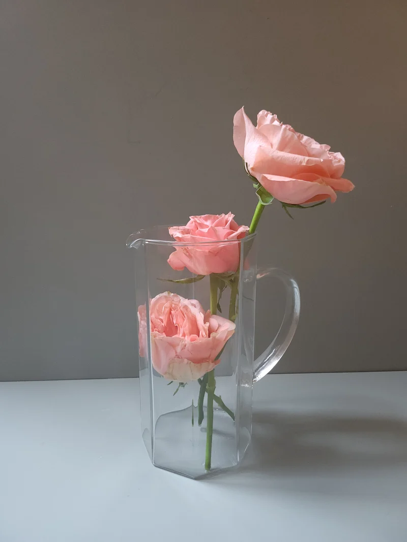 Carafe en verre vintage