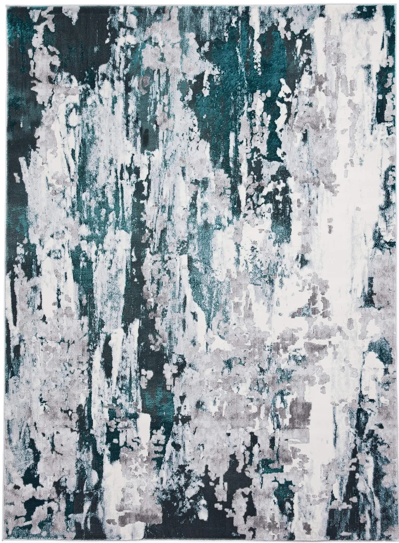 Tapis Vert design Abstrait Apollo GR580