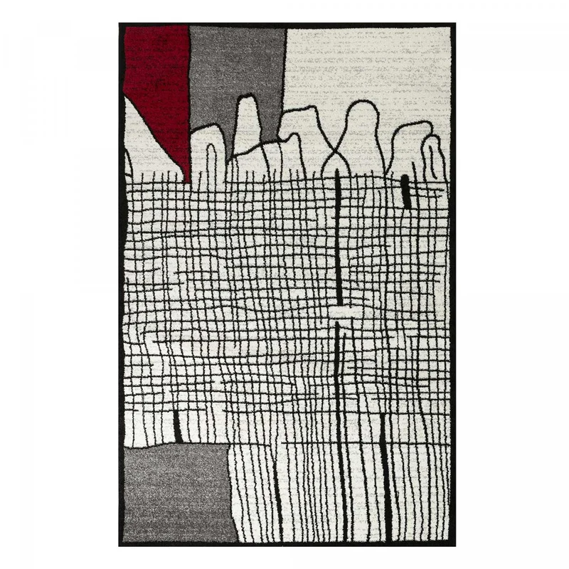 Tapis Rouge City en Polypropylène 120x160 cm – Jadorel