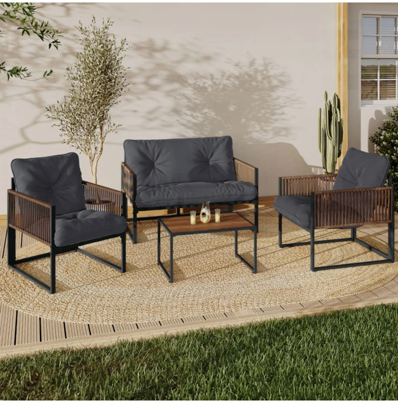 Salon de jardin 4 places Ozea