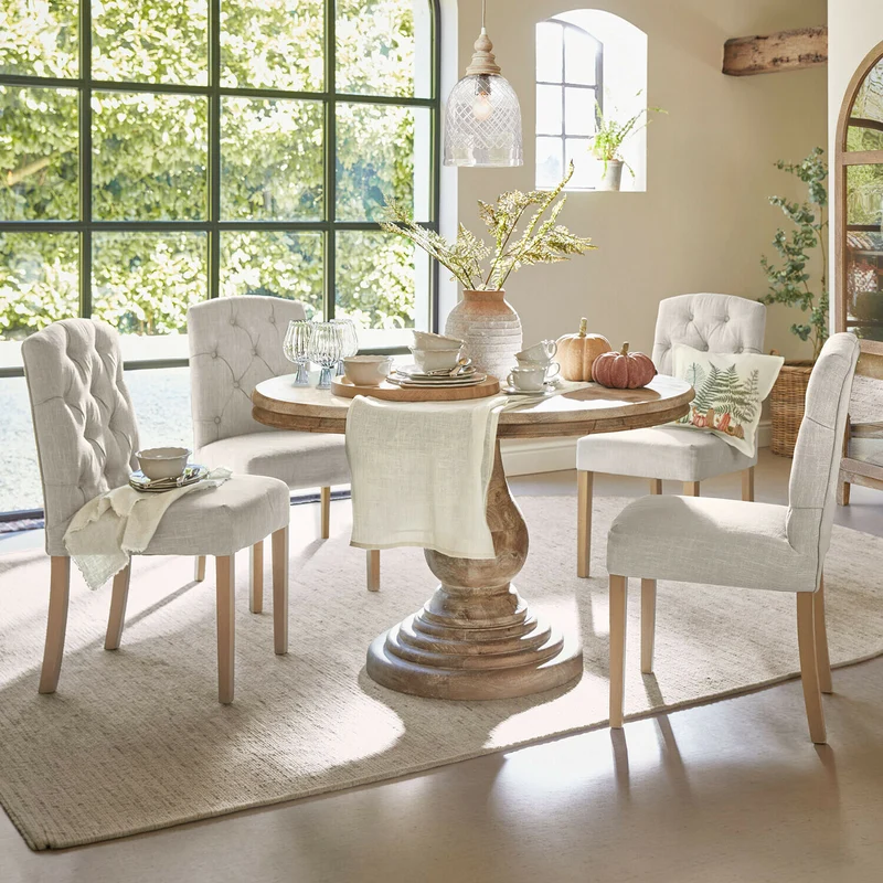 Chaise LOBERON Fulden tissu lin