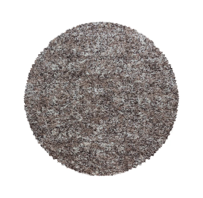 ENJOY - Tapis shaggy rond à poils longs beige - ENJ4500BEI