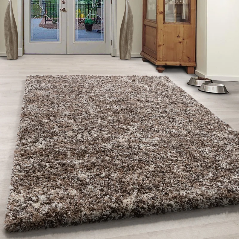 ENJOY - Tapis shaggy à poils longs beige - ENJ4500BEI