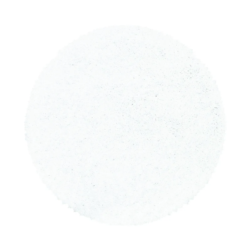 SYDNEY - Tapis shaggy uni rond à poils longs blanc - SYD3000BLA