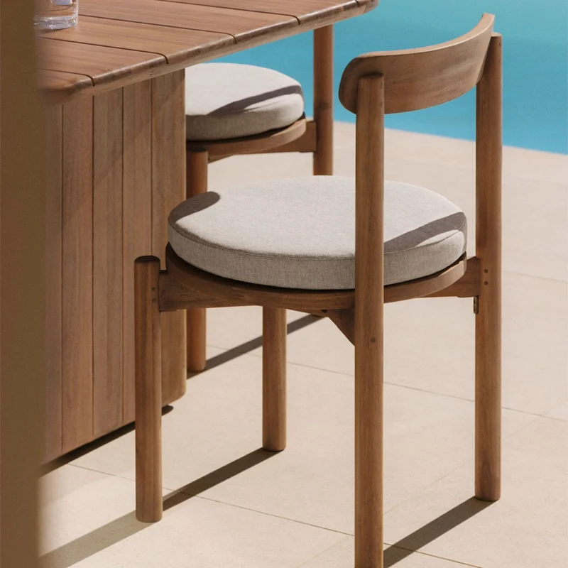 Lot de 2 chaises de jardin SKLUM Nualis en acacia