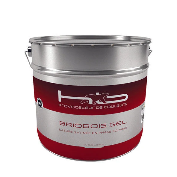 BRIOBOIS GEL Lasure satinée pour la protection et décoration des boiseries en intérieur et extérieur