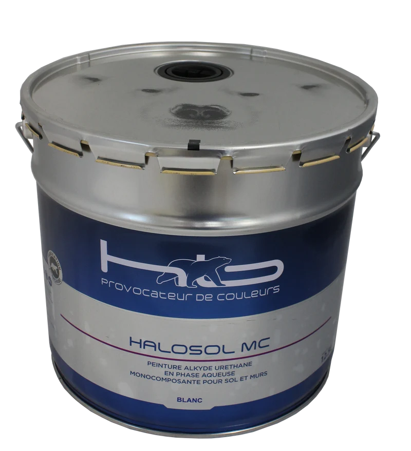 HALOSOL MC Peinture brillante pour la protection des sols ciment et béton intérieur et extérieur