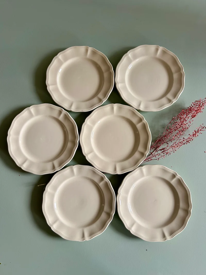 Assiettes à dessert Sarreguemines - lot de 6