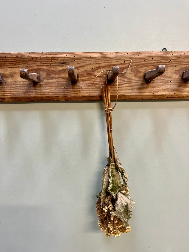 Porte manteaux mural ancien en bois
