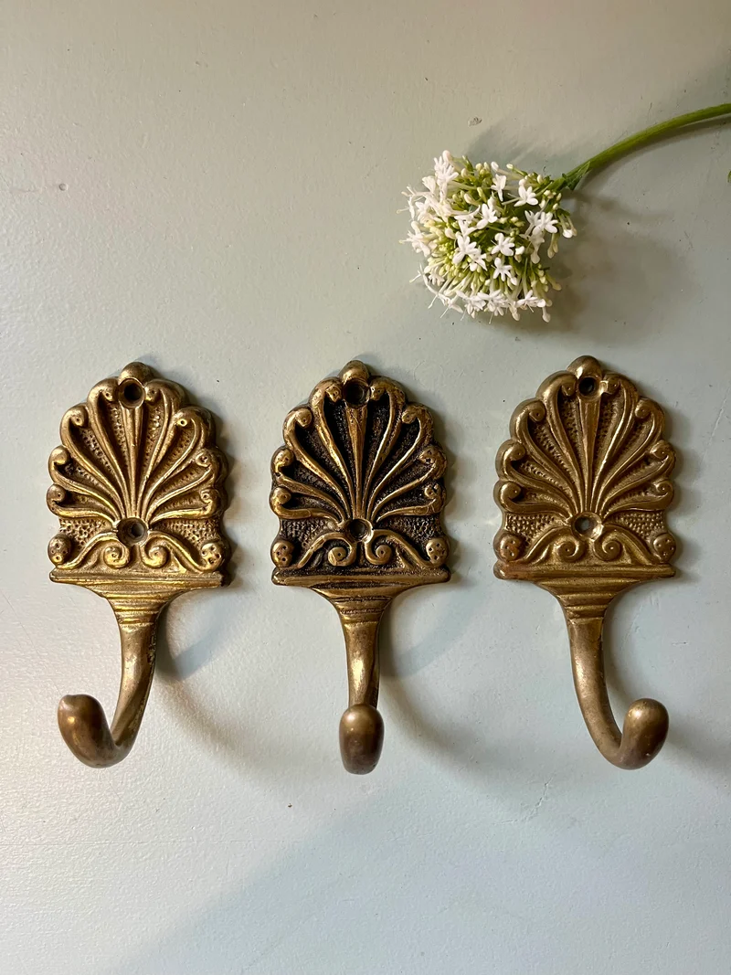 Patères dorées lot de 3
