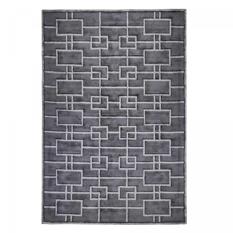 Tapis Gris Rheinsberg en Viscose 160x260 cm – Designers Guild