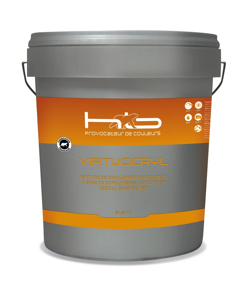 VIRTUOCRYL Peinture spéciale bord de mer pour la protection des façades