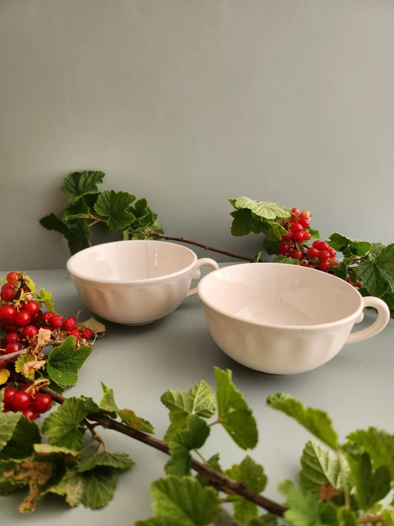 Tasse en porcelaine lot de 2
