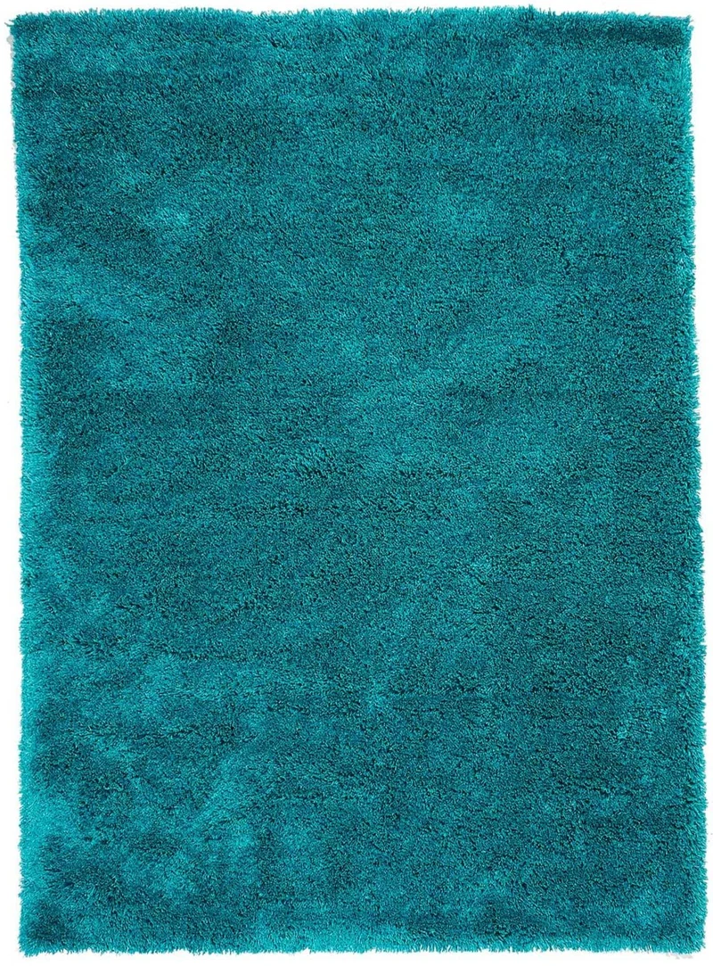 Tapis Shaggy Bleu Turquoise Uni doux SG LUXE