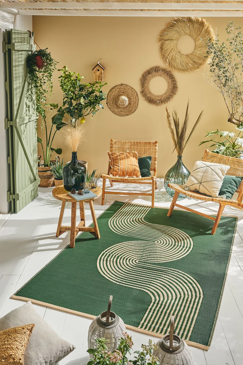 CAPRI - Tapis d'extérieur réversible vert - CAP1743VER