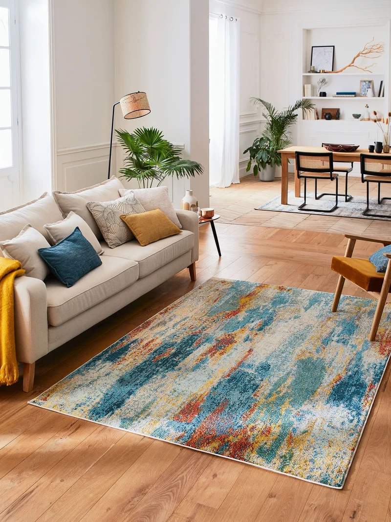 ANATOLIA - Tapis vintage multicolore à motifs abstraits - ANA772MUL