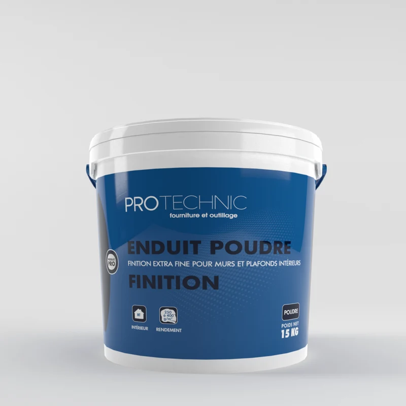 Enduit en poudre de finition extra fine pour murs et plafonds intérieurs