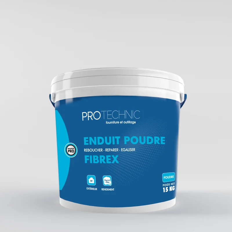 Enduit en poudre Fibrex pour extérieur idéal pour reboucher; réparer et égaliser
