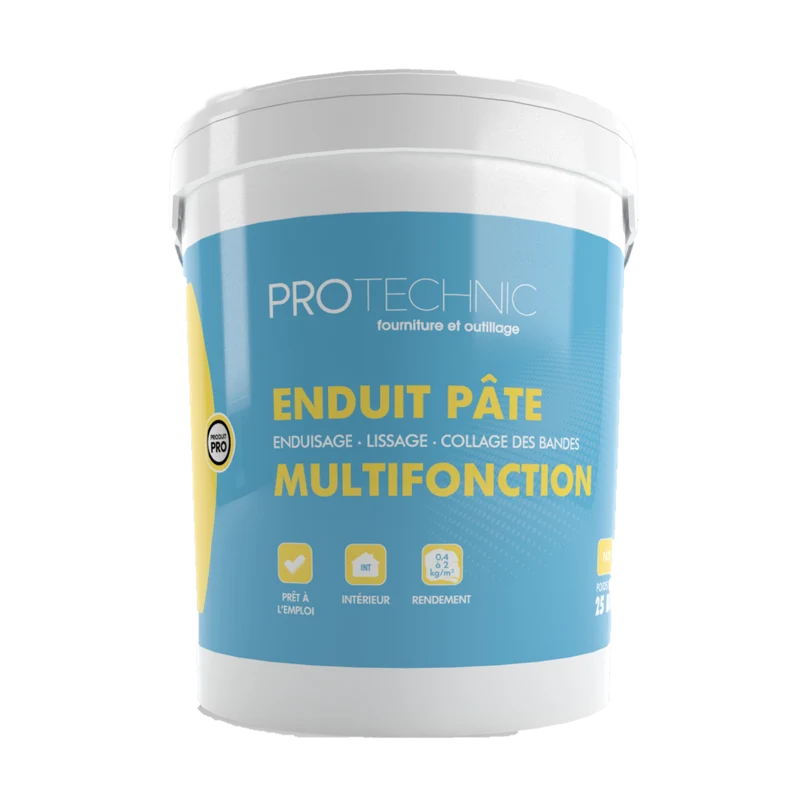 Enduit en pâte Multifonction prêt à l'emploi pour intérieur; idéal pour enduire; lisser et coller les bandes.
