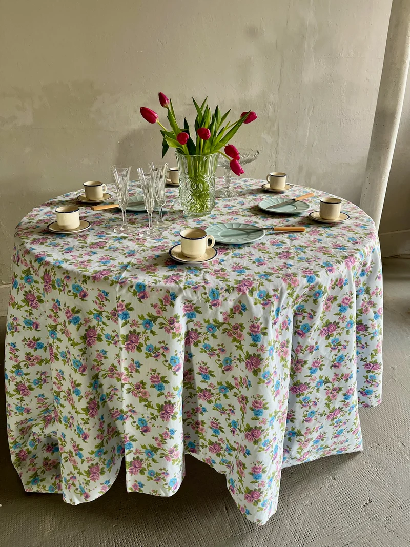 Nappe fleurie vintage